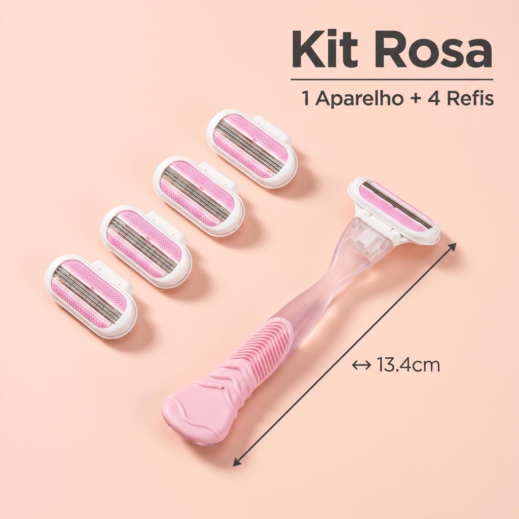 Lâminas de Barbear Portátil para Mulheres Compatível com Modelos Gillete