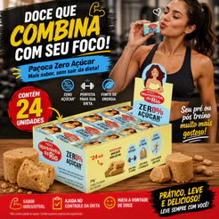 24 Unidades de Paçoca Zero Adição de Açucares Rio - Ideal Para Dieta e Pré Treino