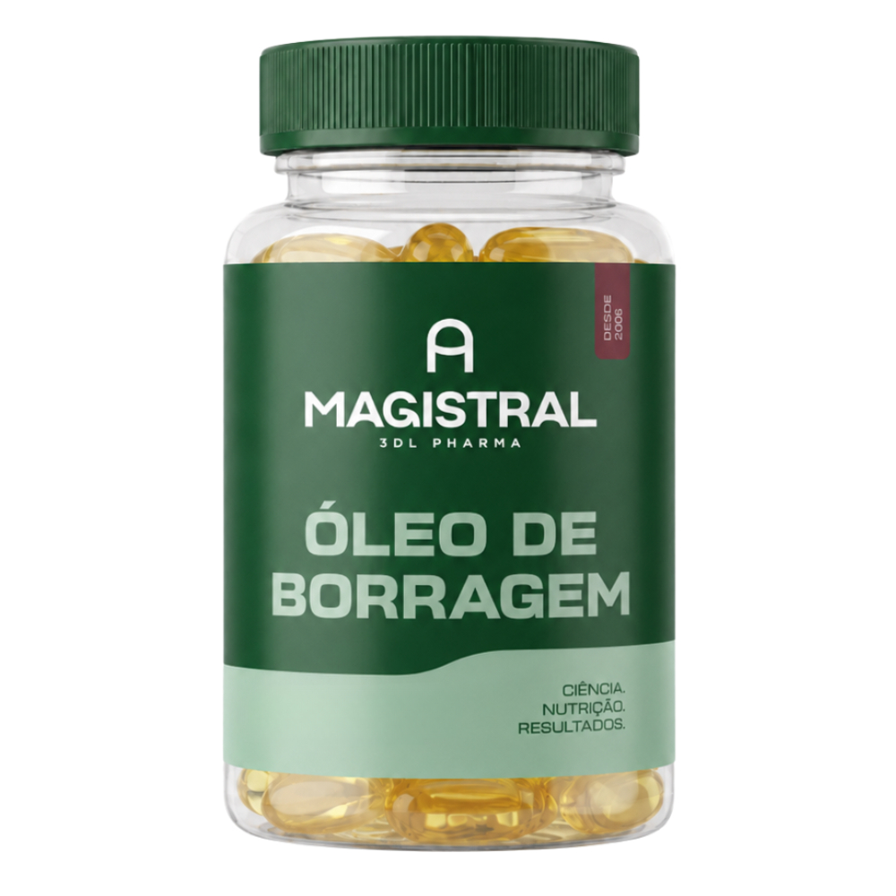 Óleo de Borragem 500mg Em Cápsulas Original Vitaminas Suplementos
