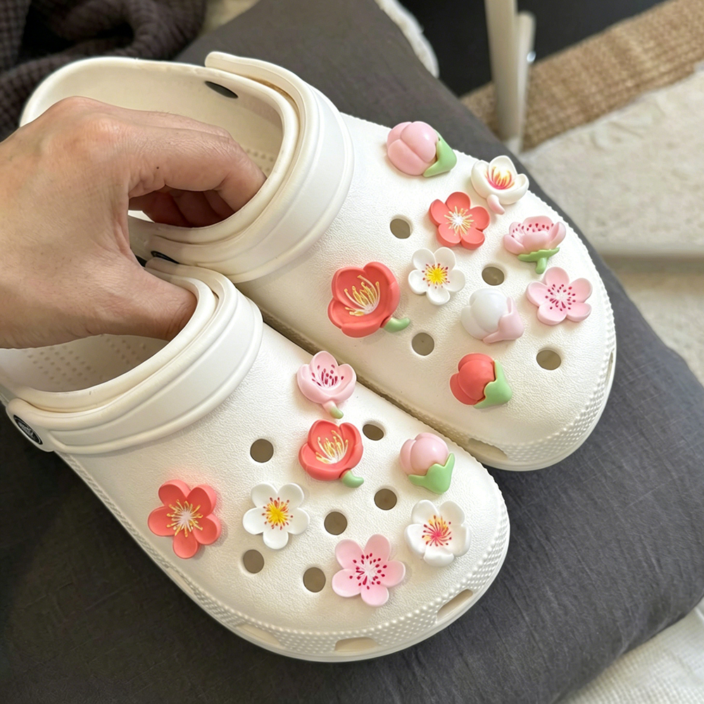 12 Uds/Set Pingentes Decorativos para Chinelo, acessórios botões enfeites compatível com Bubble Slide infantil e adulto