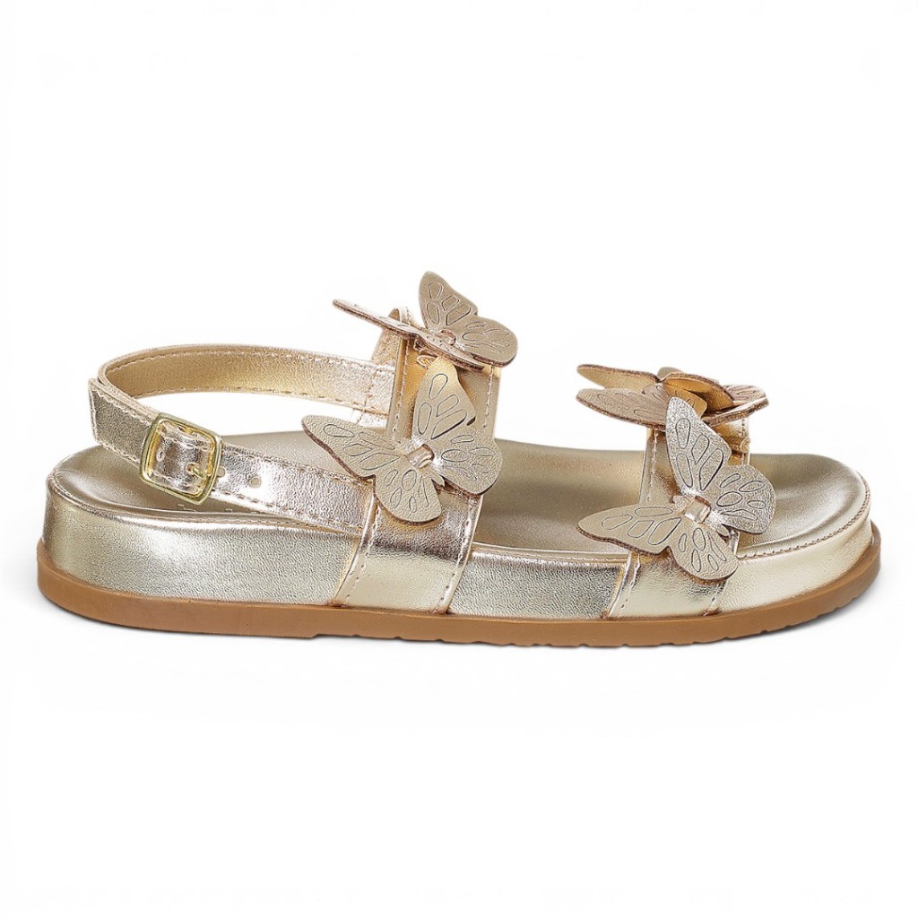 Sandália Birken Infantil Feminina Anatômica Casual Meninas Borboleta Delicada Do