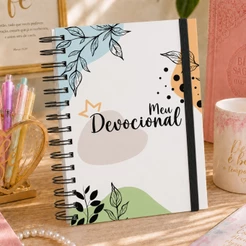 Caderneta Meu Devocional Planner Caderno de Anotações Minhas Orações 208 Páginas Capa Dura