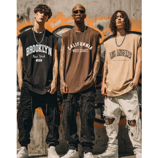 Kit 3 Regata Machão Streetwear Masculina Regata Treino Academia 100% Algodão Promoção