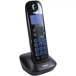 Telefone Sem Fio VTech VT685 com Secretária Eletrônica Identificador de Chamadas Viva-Voz Preto