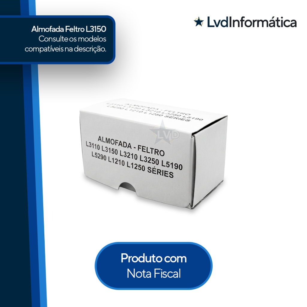 Almofada Esponja Feltro Epson L3210 L3250 L3150 L3110 L5190