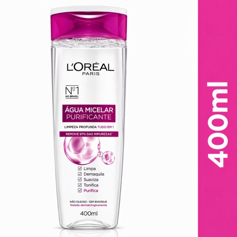 Água Micelar Purificante L'Oréal Paris 400ml