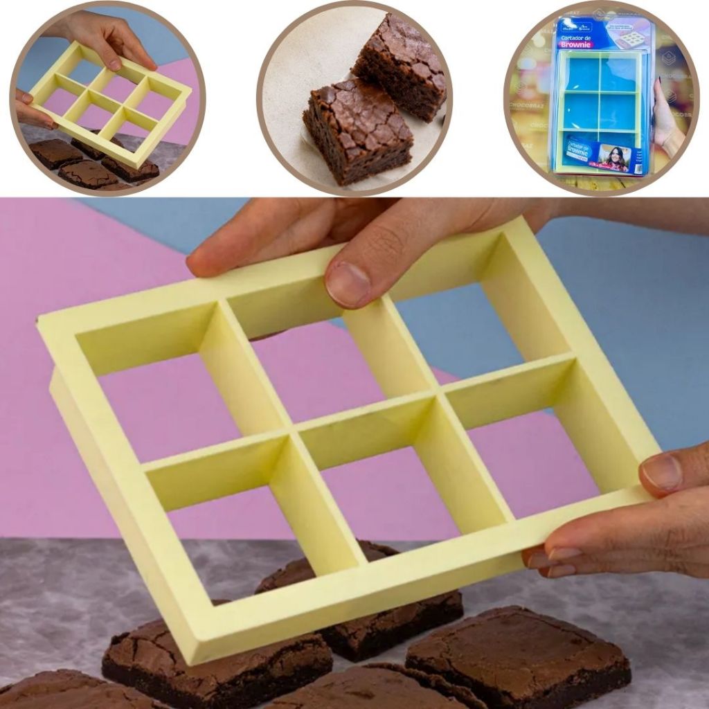 CORTADOR DE BROWNIE QUADRADO 7X7 BLUE STAR (G) OFF (CHOCO)