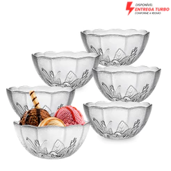 Kit de Tigelas Bowls Rosas 250ml - 6 ou 12 Peças - Jogo para Mesa Posta