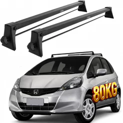 Rack De Teto Vhip Para Honda Fit 2003-2013 Fixação Friso Preto
