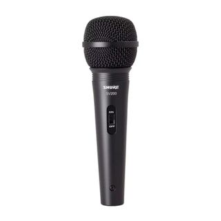 Microfone Shure SV200 Original Dinâmico Cardioide Lacrado Com Cabo XLR-XLR