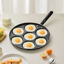 Frigideira 7 Buracos Antiaderente Ovos Fritos Panela Para Hambúrguer Molde Para Cozinha Utensílios De Cozinha