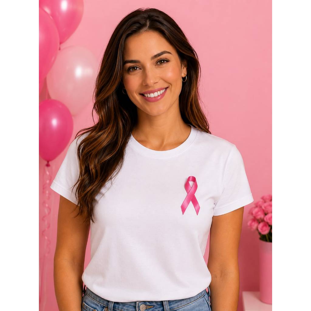 Kit C/ 50 Laços Broches Outubro Rosa Atacado Câncer Mama G