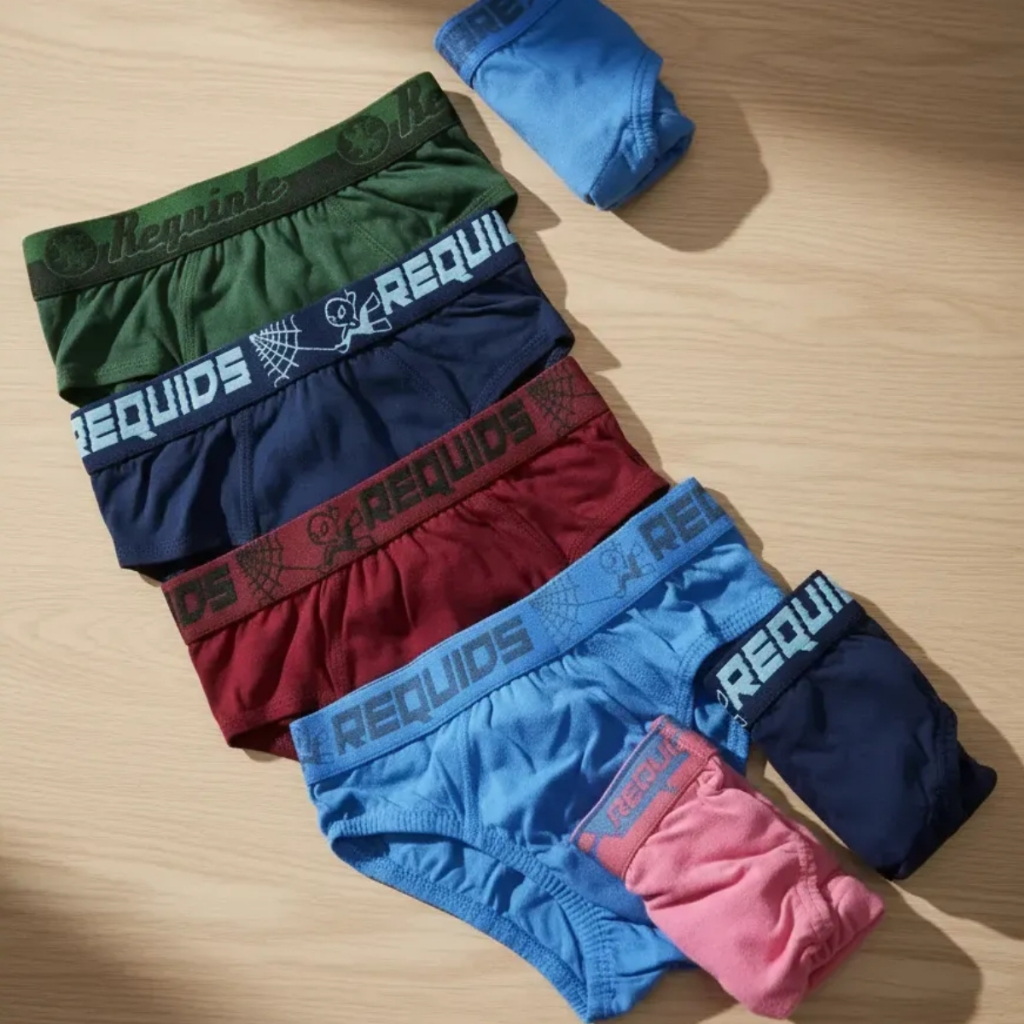 Kit 06 Cuecas Infantis Slip Sortidas em Algodão Macio  Conforto, Qualidade e Estilo Para o Dia a Dia