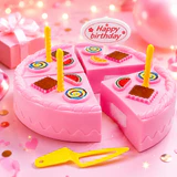 Bolo de aniversário de brinquedo para cortar