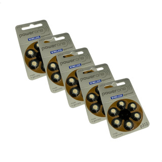Kit Pilhas Baterias para Aparelho Auditivo 312 Pr41 Marrom Extra Power One