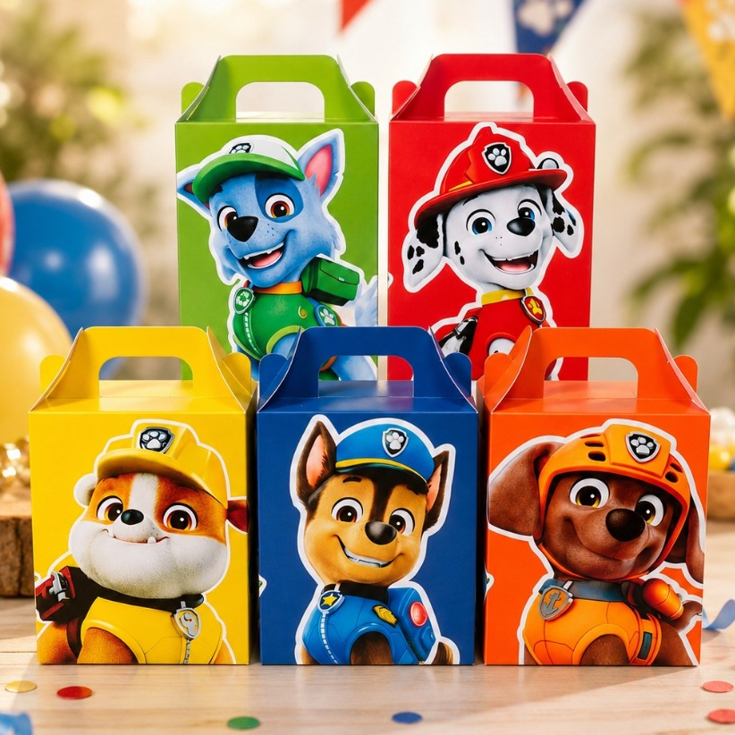 20 unid Patrulha Canina - Maletinha - Caixinhas - Pegue e Monte - Personalizados para Lembrancinhas de Festa infantil