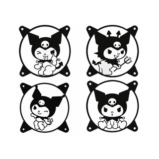 Capa para Ventoinha Kuromi Fan Water Cooler Grade Fan 120 mm PC Gamer Acessório Proteção Cooler