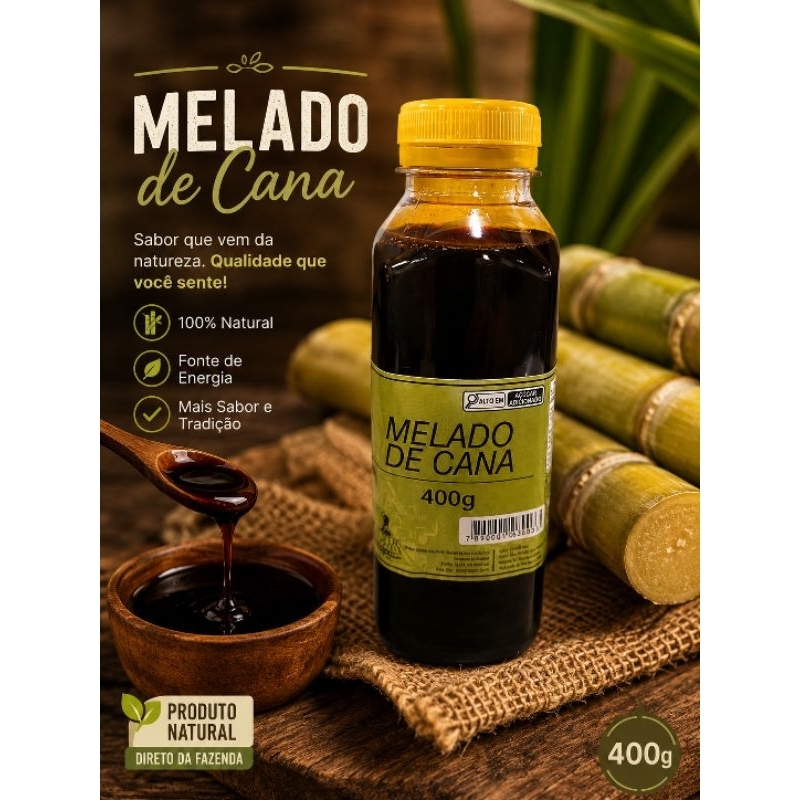 Melado de Cana 400g 100% Natural | ART de Minas | Direto da Fazenda