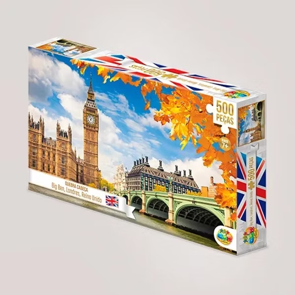 Quebra cabeça 500 peças – Big Ben em Londres, Reino Unido | Puzzle Paisagem Europa