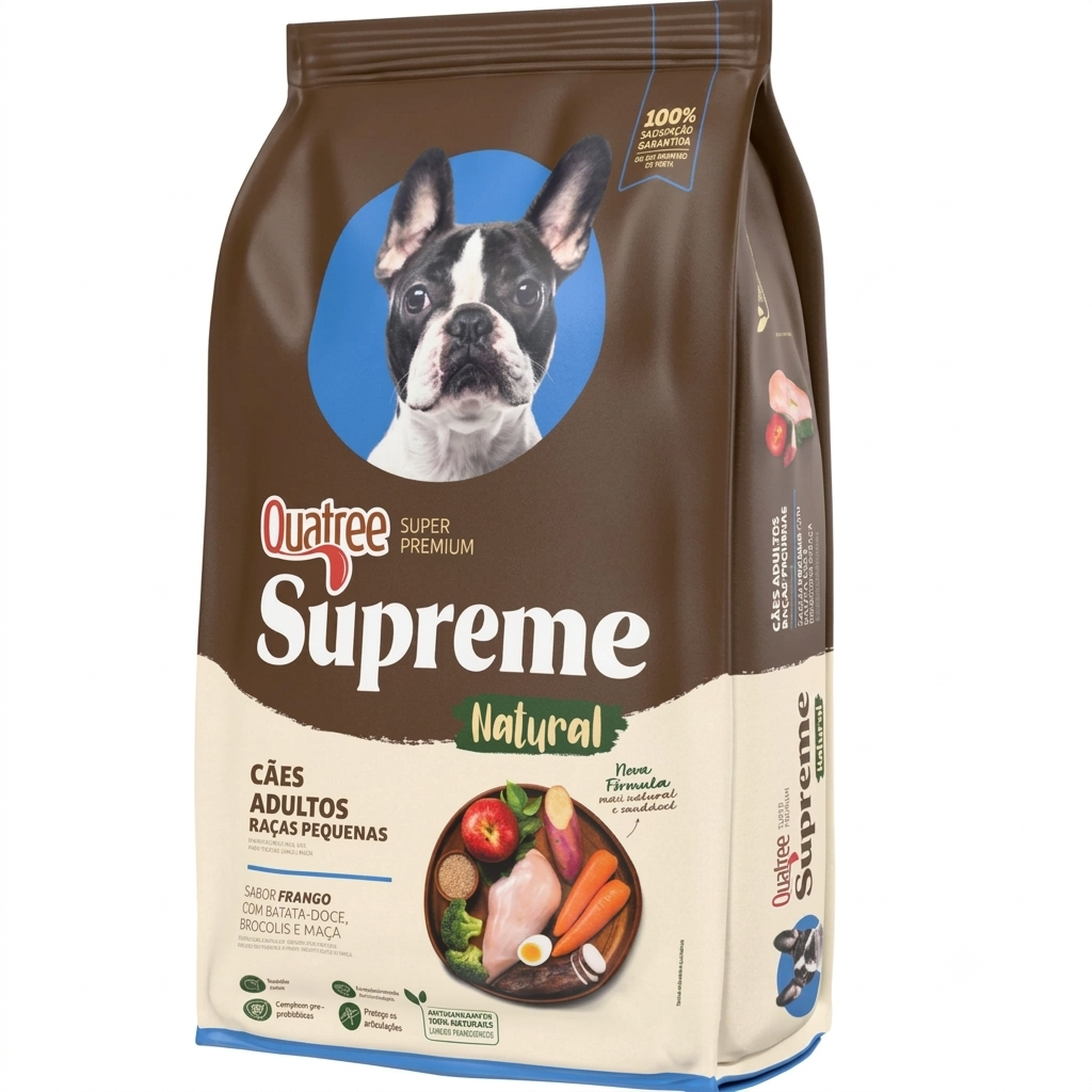 Ração Quatree Supreme 1kg Cães Adultos Raças Pequenas