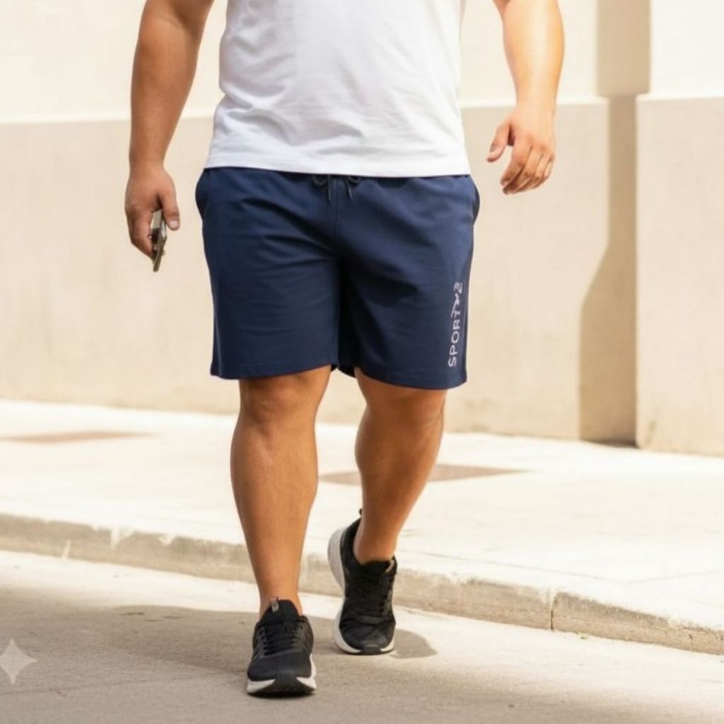 Bermuda Short Masculino Com Bolso Tecido Tactel Com Elastano Plus Size