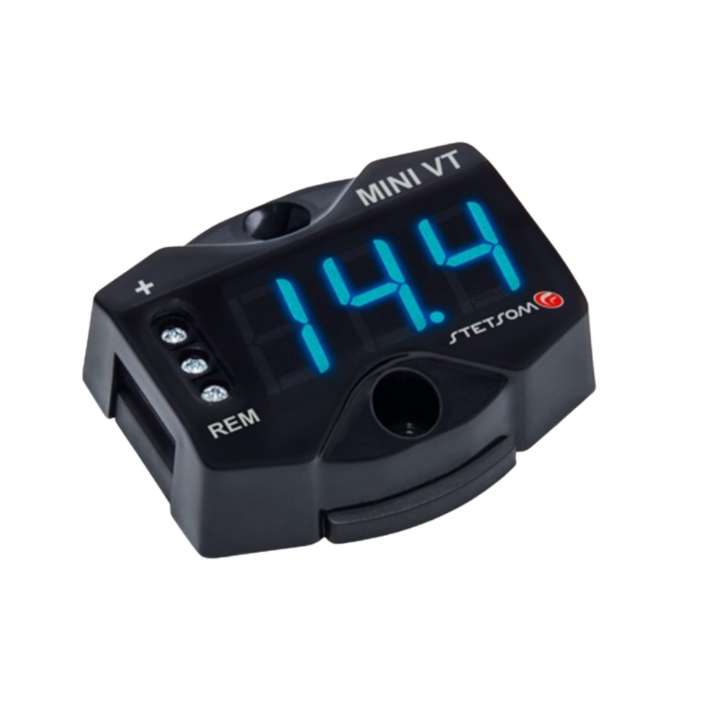 Voltimetro Compacto Stetsom Mini Vt Digital 12v 24v Led Azul