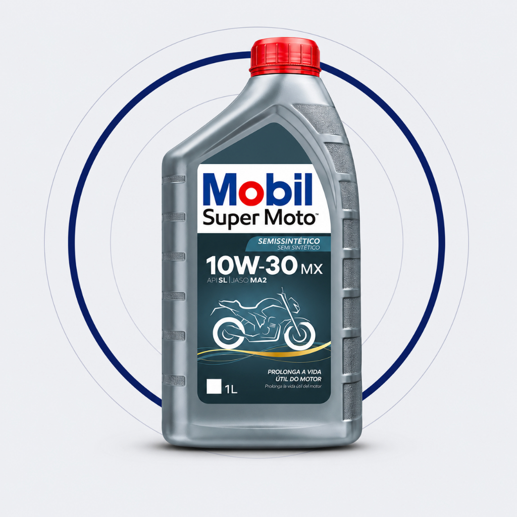 Óleo Mobil Super Moto 10W30 MX 4T Semissintético 1 Litro