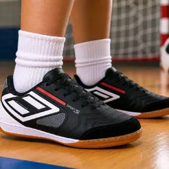 Chuteira de Futsal Infantil Unissex Costurada Resistente