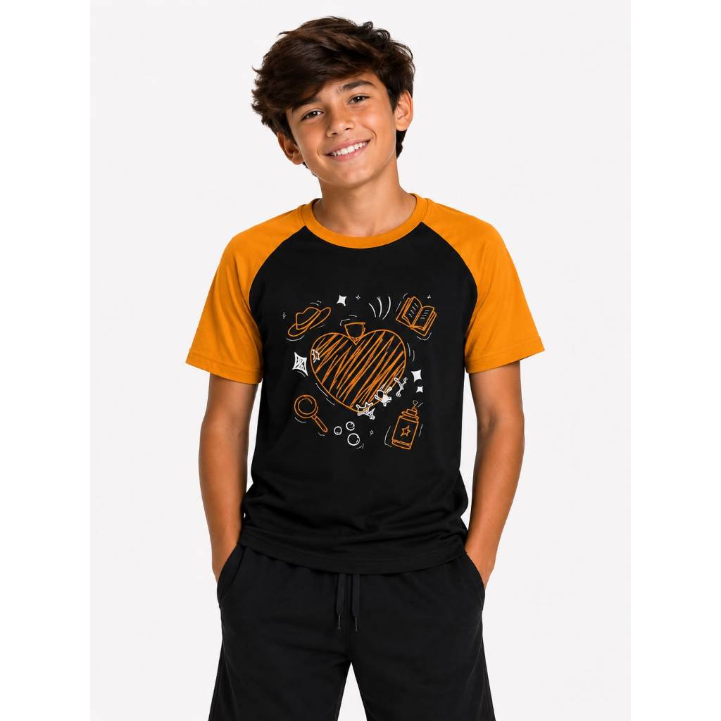 Camiseta Mundo Torajo Nova Laranja Coleção