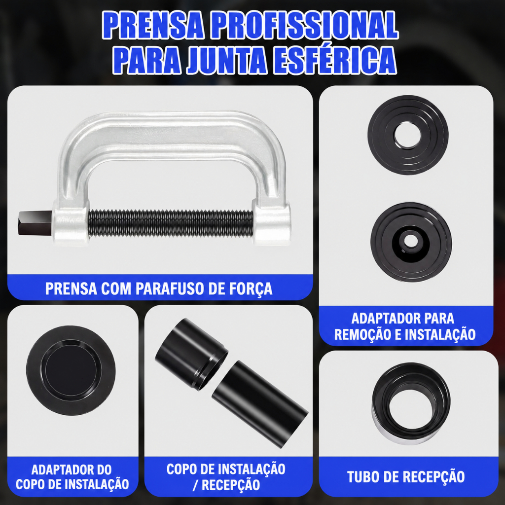 10 Peças Extrator Separador De Junta Esférica Universal para remoção da cabeça de bola do braço inferior — imagem 2 de 2