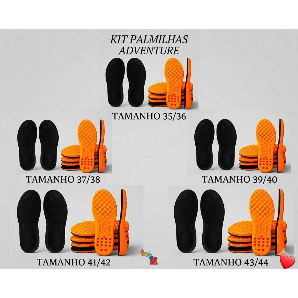 KIT 2 PARES DE PALMILHA ORTOPÉDICA DE PU, GEL SILICONE ANTI-IMPACTO CONFORTÁVEL