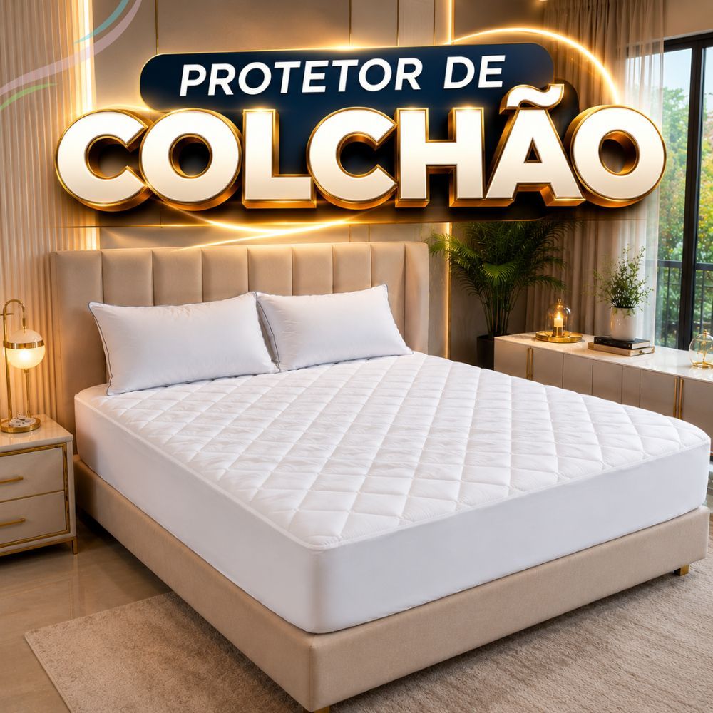 Capa para Colchão Impermeável Matelada Branca Solteiro Casal Queen King Antialérgica Premium