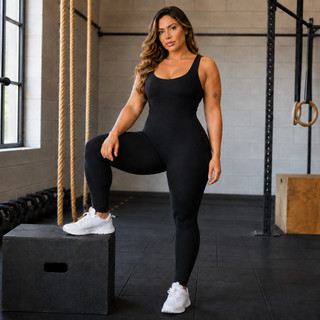 Macacão Longo Legg Fitness Academia (Bojo Removível)