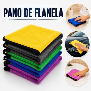 Pano Flanela Lã Coral Toalha Microfibra Multifuncional Dupla Camada 600g 500g Tamanhos Di…