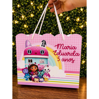 Sacolinha Personalizada A Casa Mágica da Gabby Lembrancinha Aniversário