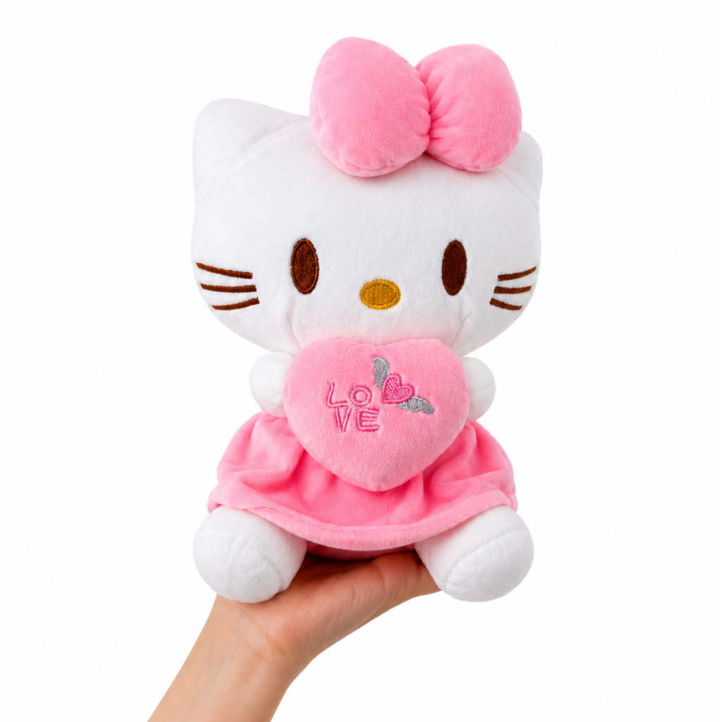 Pelúcia Hello Kitty Rosa 25cm Macia Antialérgica Boneca de Pelúcia Presente Meninas Envio Imediato