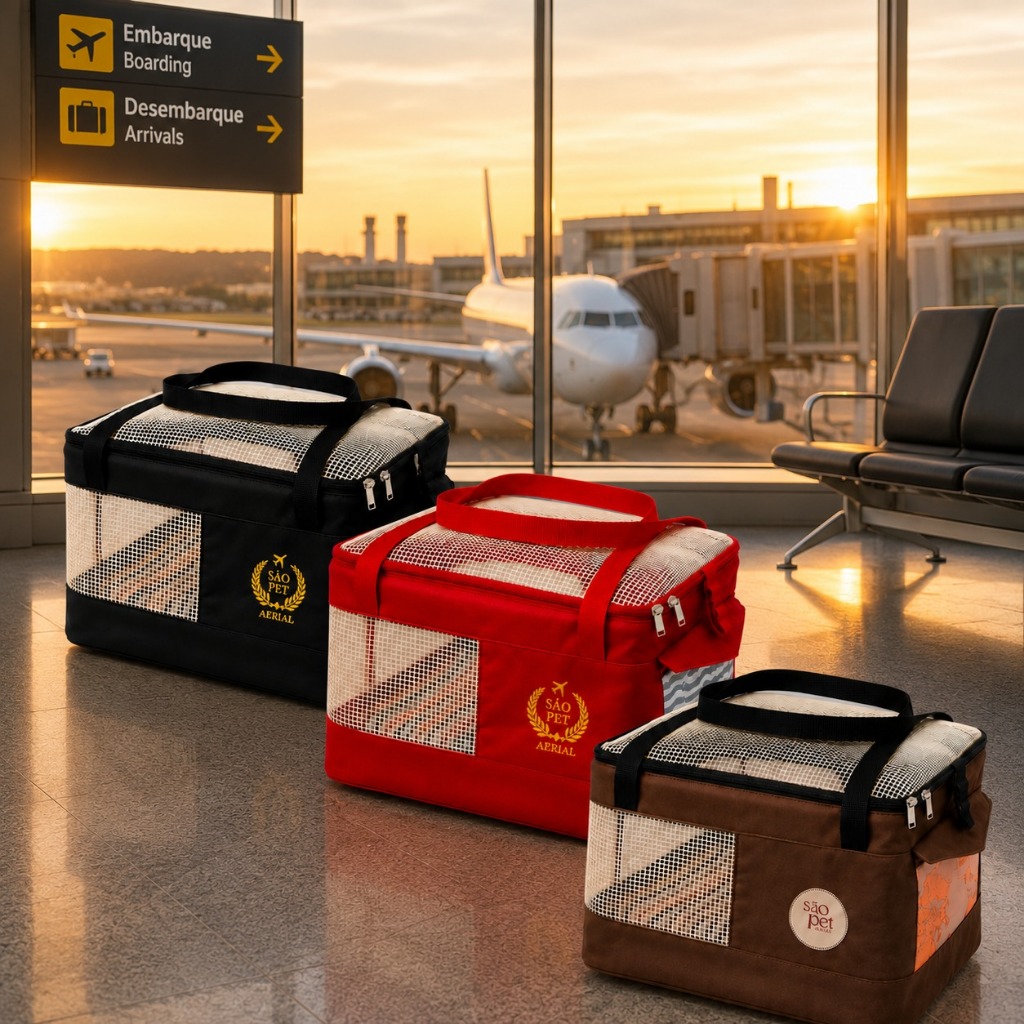 Bolsa para Transporte Aerial De Cães E Gatos Em Avião - São Pet