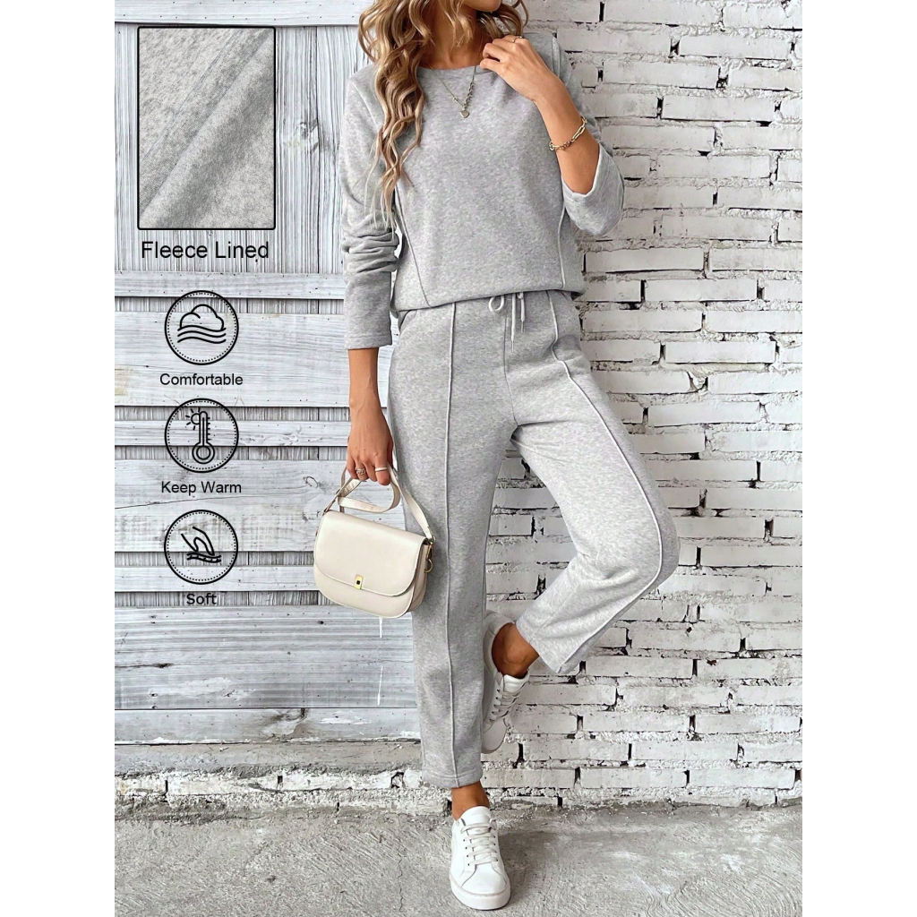 Conjunto Feminino Lanzinha Calça e Blusa Level Outono Inverno