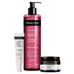 Principia Kit Hidratação Facial GL-03 + CO-01 + CH-01