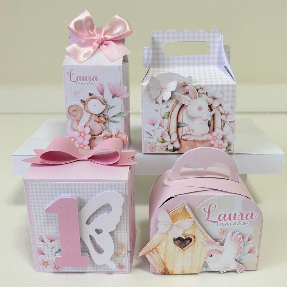 Kit Festa Jardim - Bosque menina  | Lembrancinhas | Festa | Aniversário | Personalizados | Caixinhas