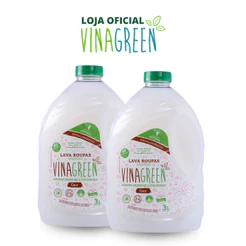 Kit Vinagreen 2 Lava Roupas Liquido Coco - 3 L