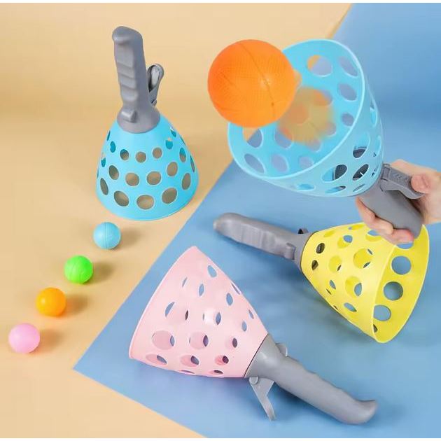 Brinquedo Atira Bolinha Catapulta Coordenação Criativo