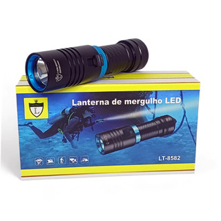 Lanterna Mergulho Led Tática Profissional Subaquatico Forte