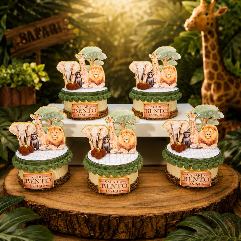 Kit Festa Safari Realista Personalizados I Lembrancinhas I Festas I Caixinhas I Aniversários I Caixinhas de Acrílico
