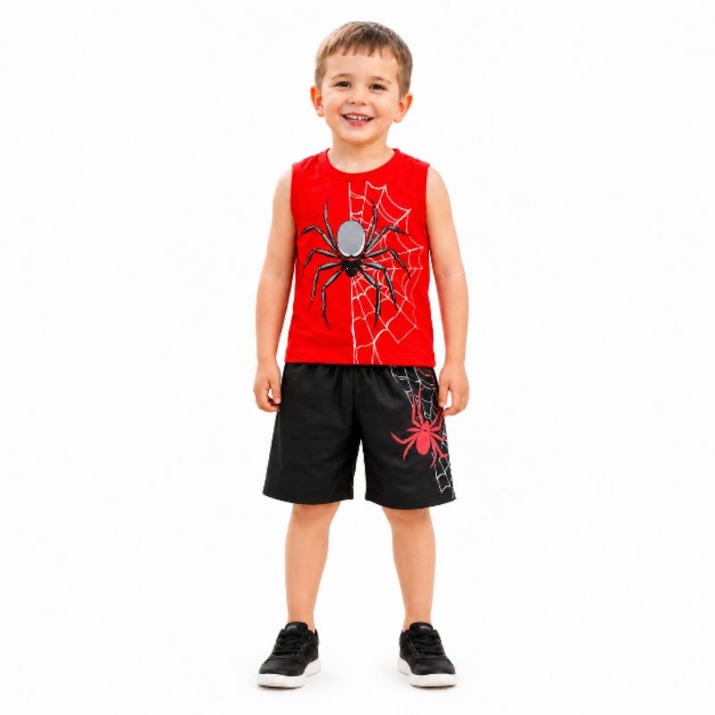 Conjunto REGATA Infantil de Menino Estampado Malha 100% Algodão