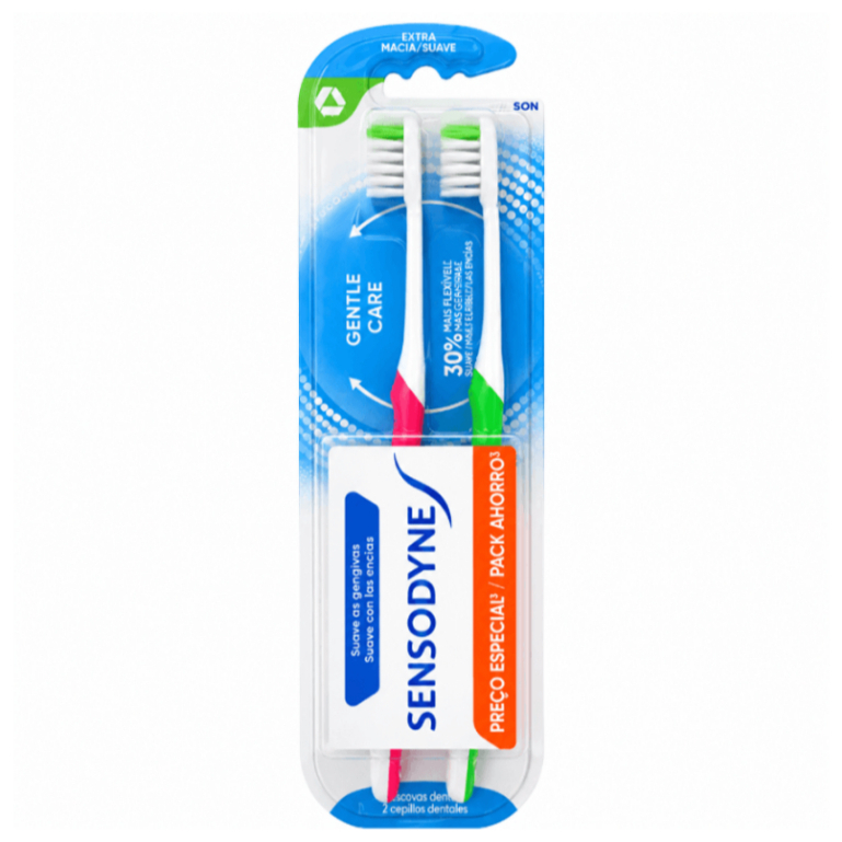 Kit Escova Dental Sensodyne Gentle Extra Macia 2 Unidades