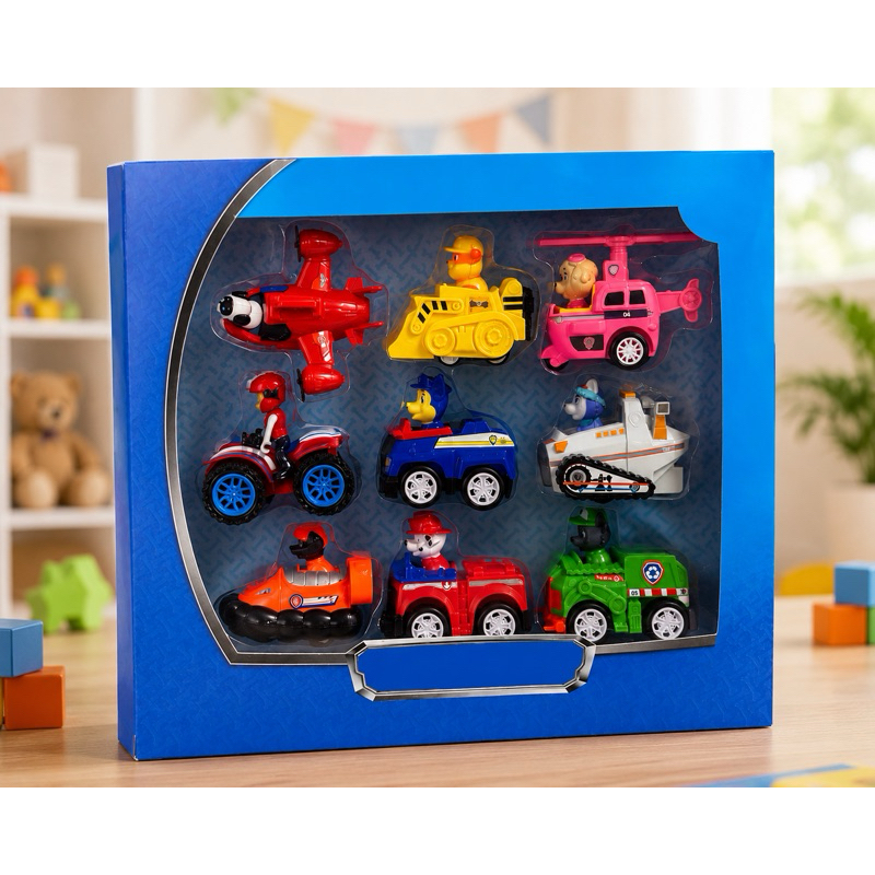 Kit Carrinhos Patrulha Canina Com 6/9 Carros de de ficção