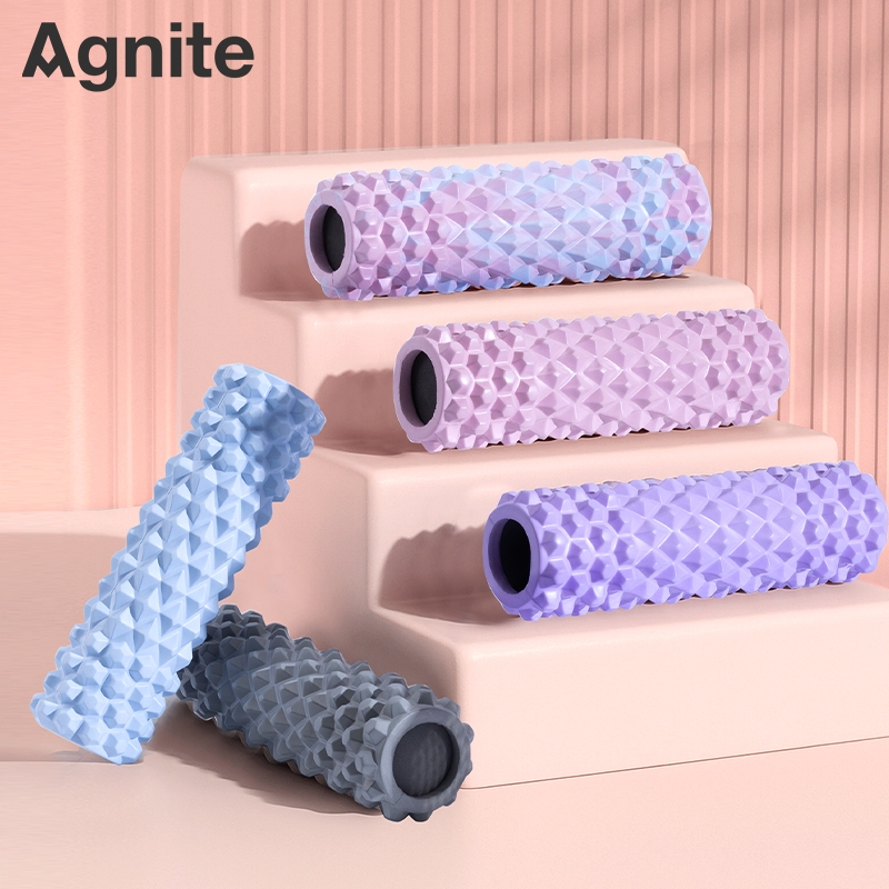 Rolo de Massagem Foam Roller EVA Texturizado Pilates Yoga