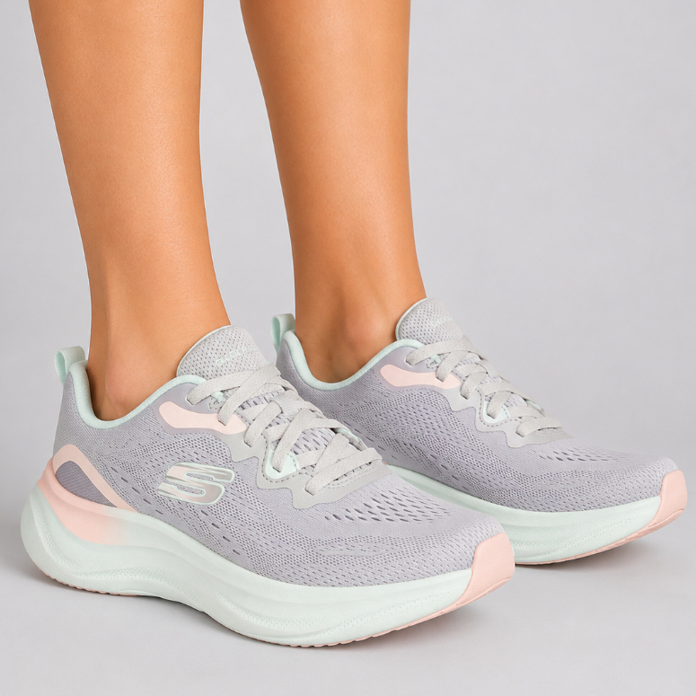 Tênis Feminino Skechers Skech Cloud Corrida Caminhada Academia Treino Respirável