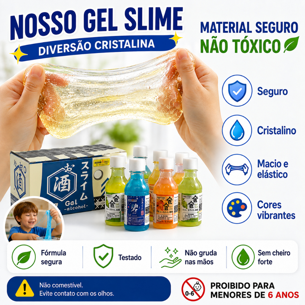 Slime Cristal Gel Slime Geleca Anti Stress Cores Sortidas Brinquedo Sensorial · foto 2